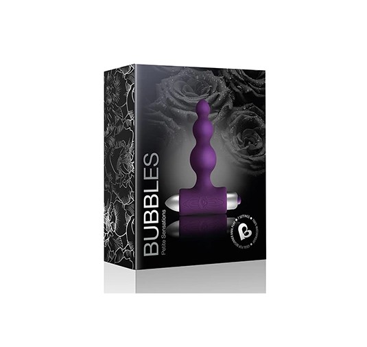 Plug analny wibrujący - Rocks-Off Petite Sensations Bubbles Purple